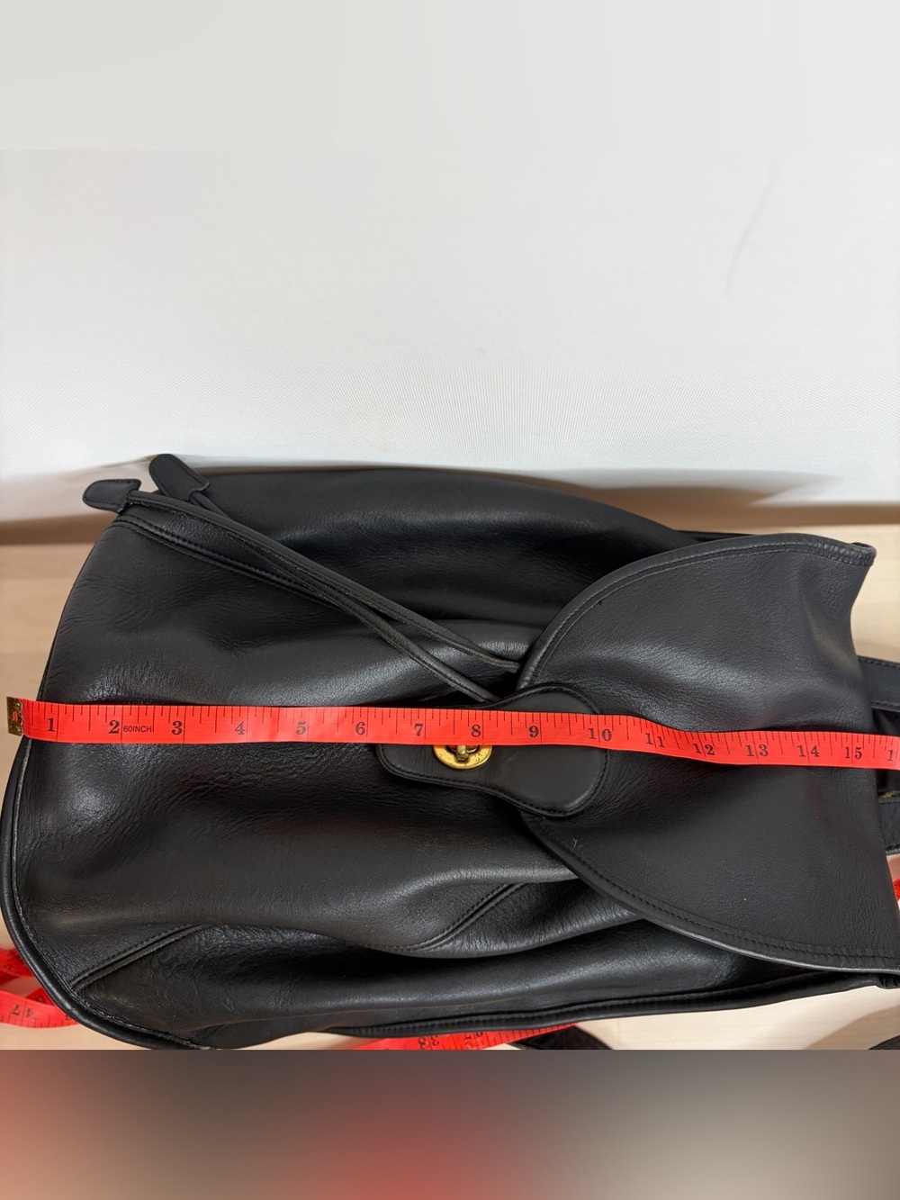 Vintage rare coach black leather backpack - Picture 14 of 15